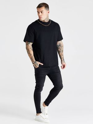 Core Skinny Denims Washed Black