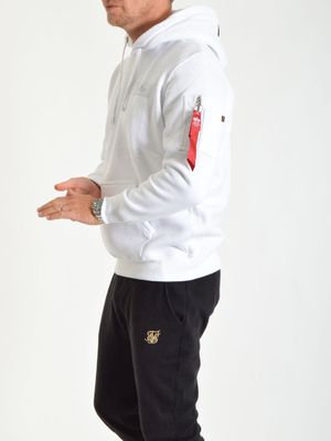 Back Print Hoody White