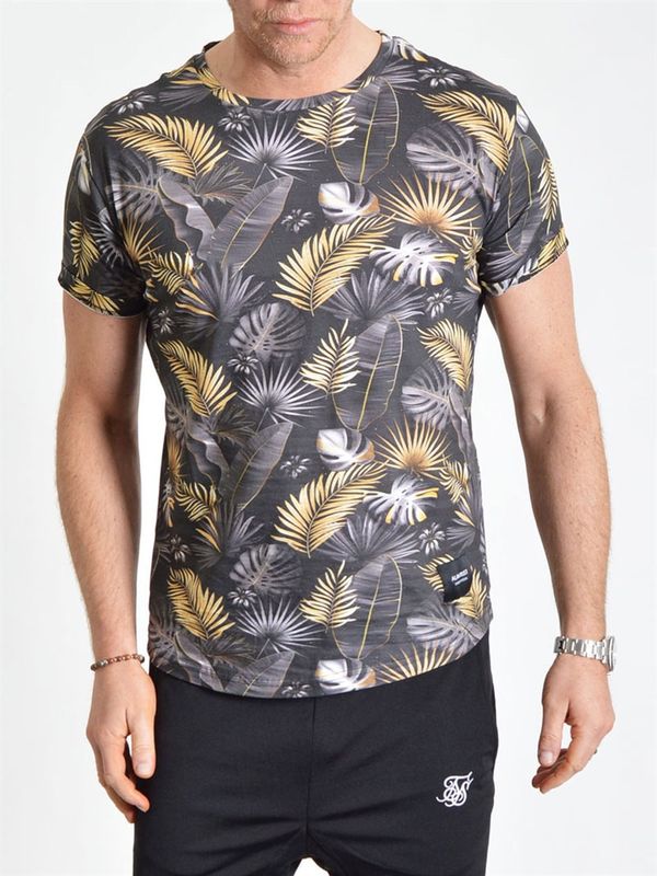 AOP Flower Tee Black