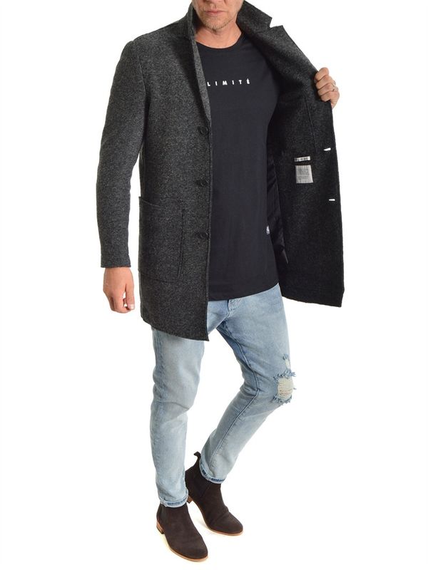 Malone 2.0 Coat Dark Grey Melange