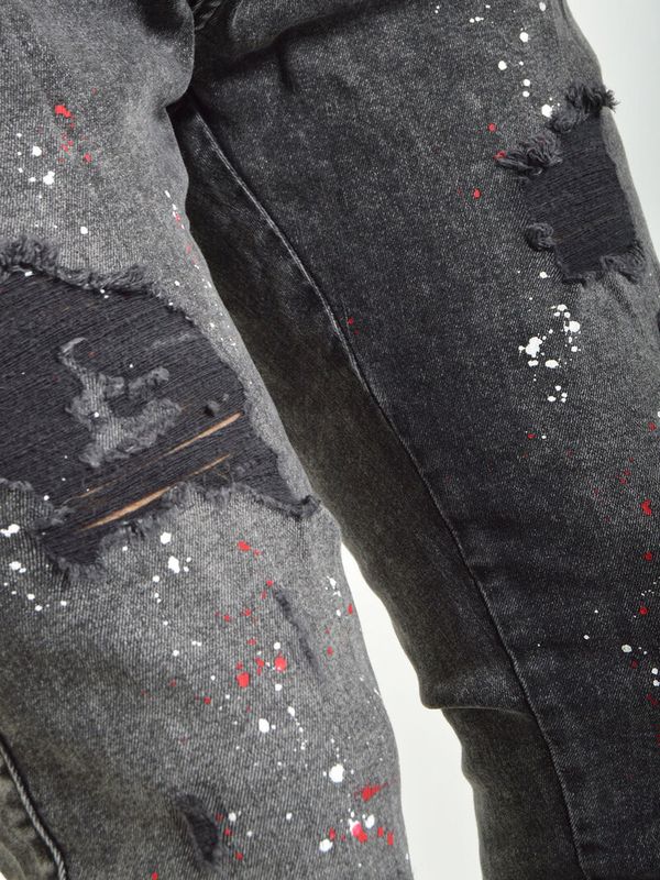 Riot Low Rise Denim Washed Black