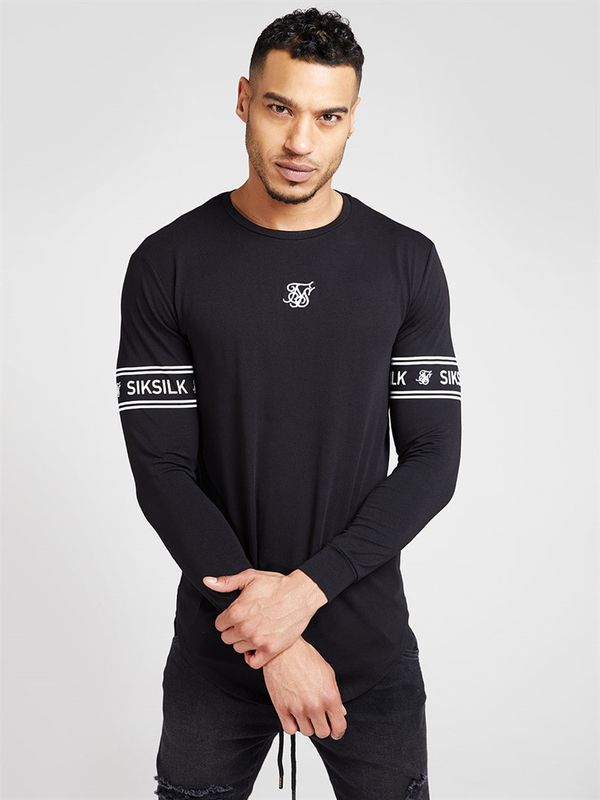 L/S Branded Gym Tee Black