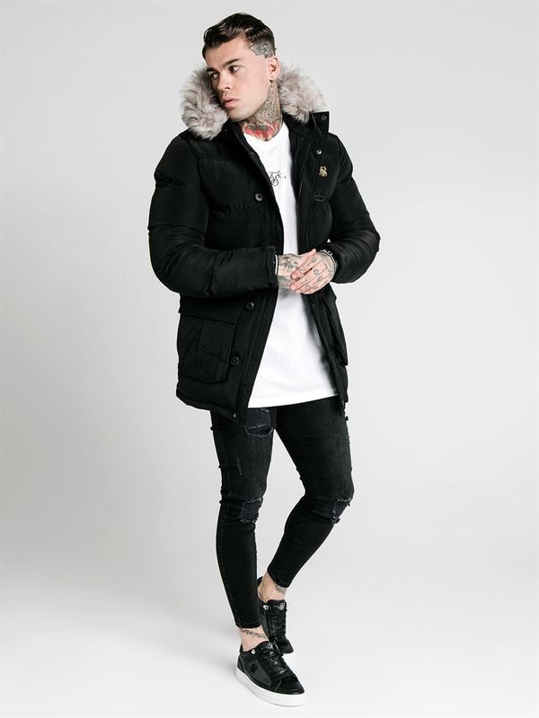 Rip Stop Puff Parka Black