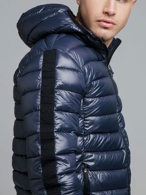 Light Weight Bubble Jacket Navy