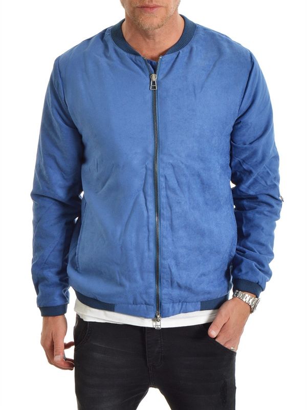 DiD Suede Bomber Blue
