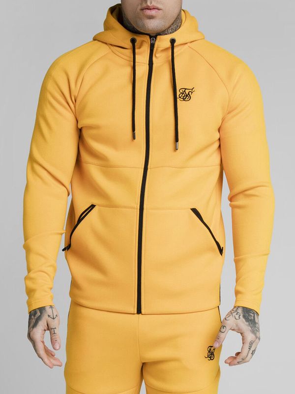 Exhibit Zip Through Hoodie Yellow