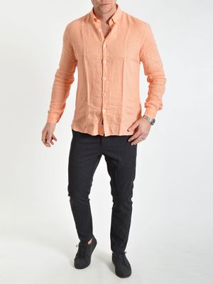 Linston Linen Shirt Orange