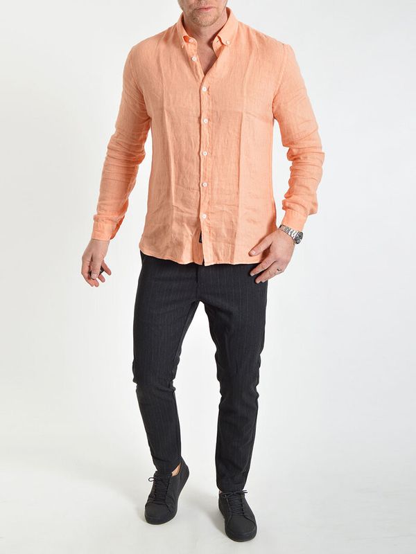 Linston Linen Shirt Orange