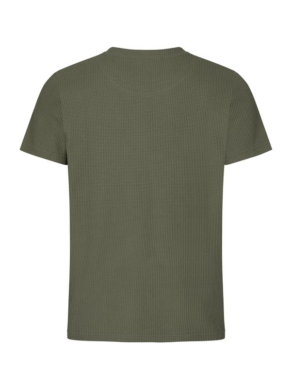 Lucas Waffle T-shirt Khaki
