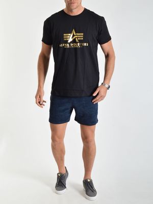 Basic T-Shirt Black/Yellow Gold