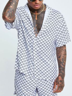 Monogram Resort Shirt White