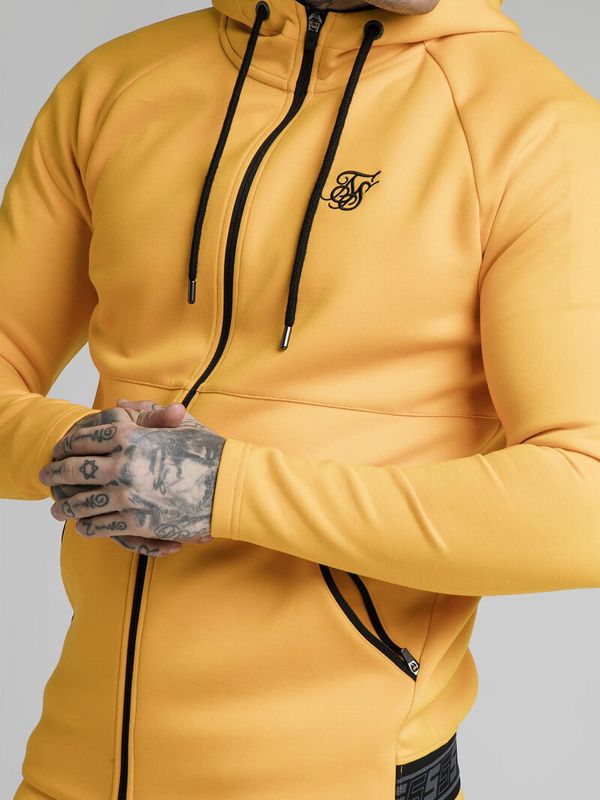 Exhibit Zip Through Hoodie Yellow