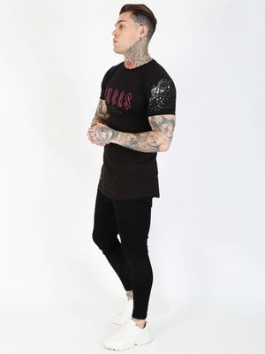 Neo Crystal Skull Tee Black