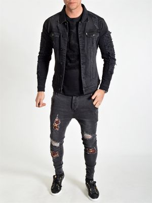 Distress Jacket Dark Grey