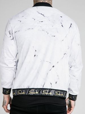 Marble Velour Bomber