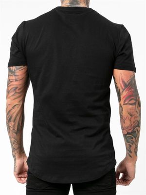 Thriller Curve Hem Tee Black