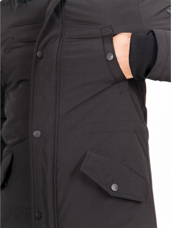 Fur Lining Parka Black/Black