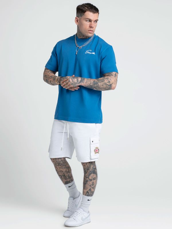 Blue Script Tee