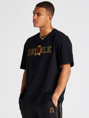 Crest Relaxed Tee Black