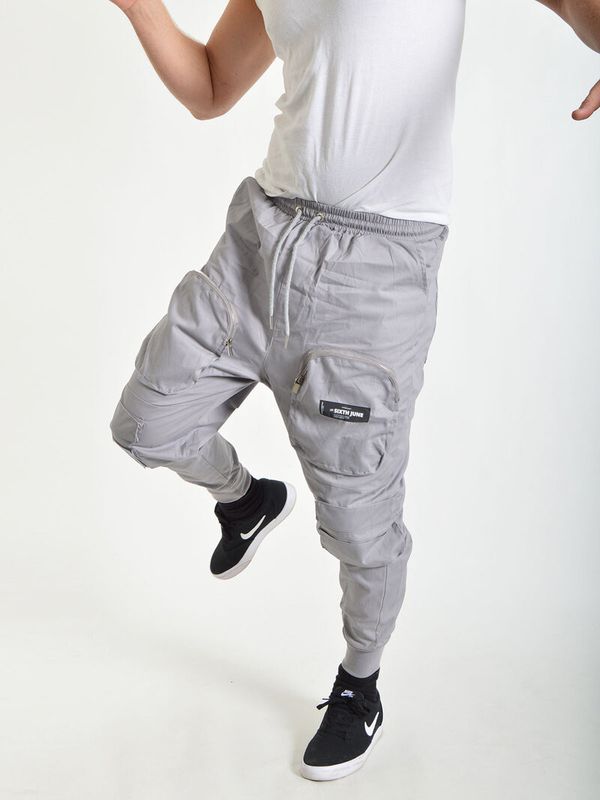 Front Pocket Cargo Pants Grey