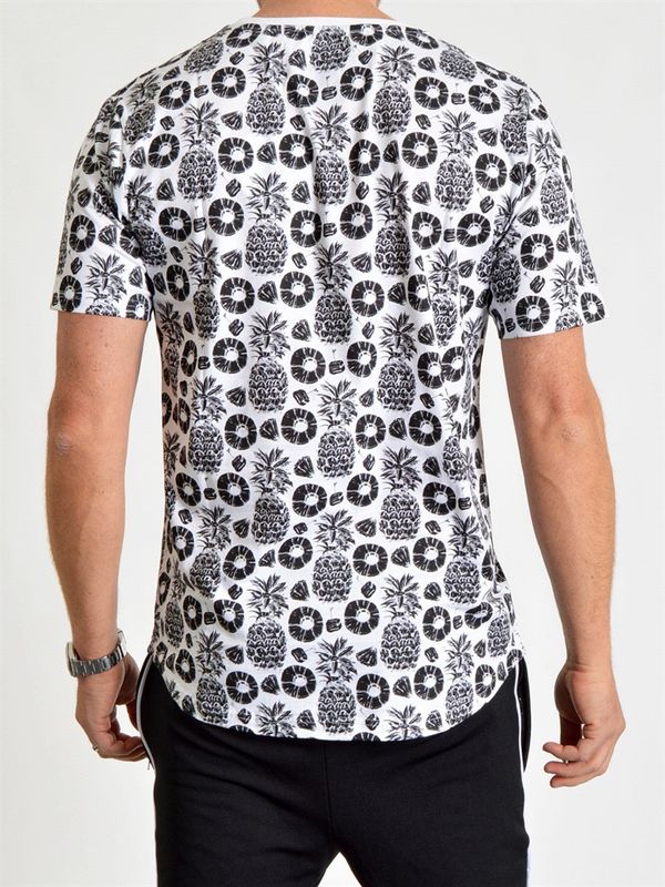 Pineapple AOP Tee White