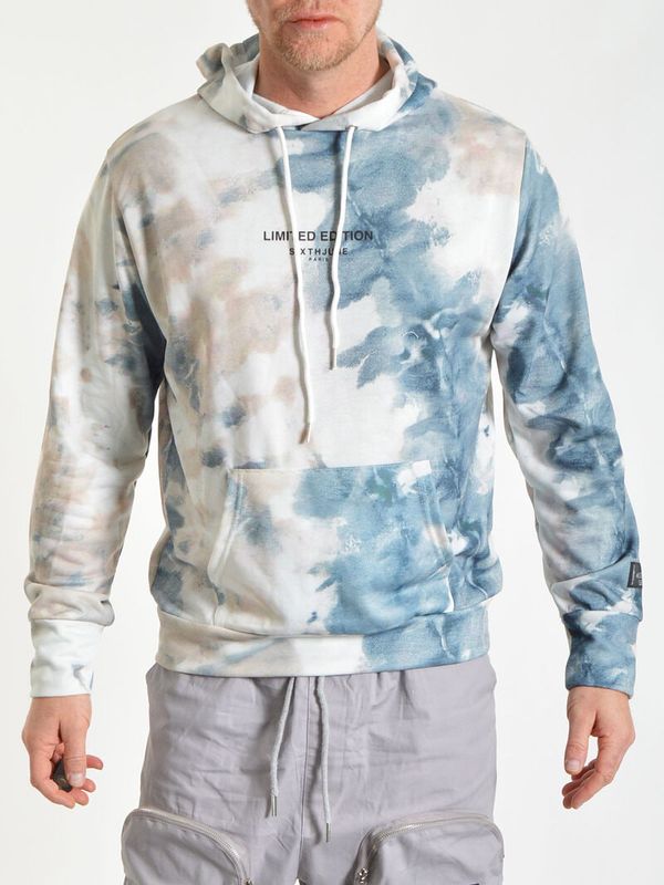 Tie Dye Hoodie Beige