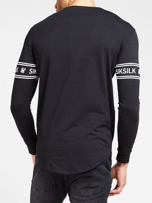 L/S Branded Gym Tee Black