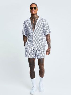 Monogram Resort Shirt White