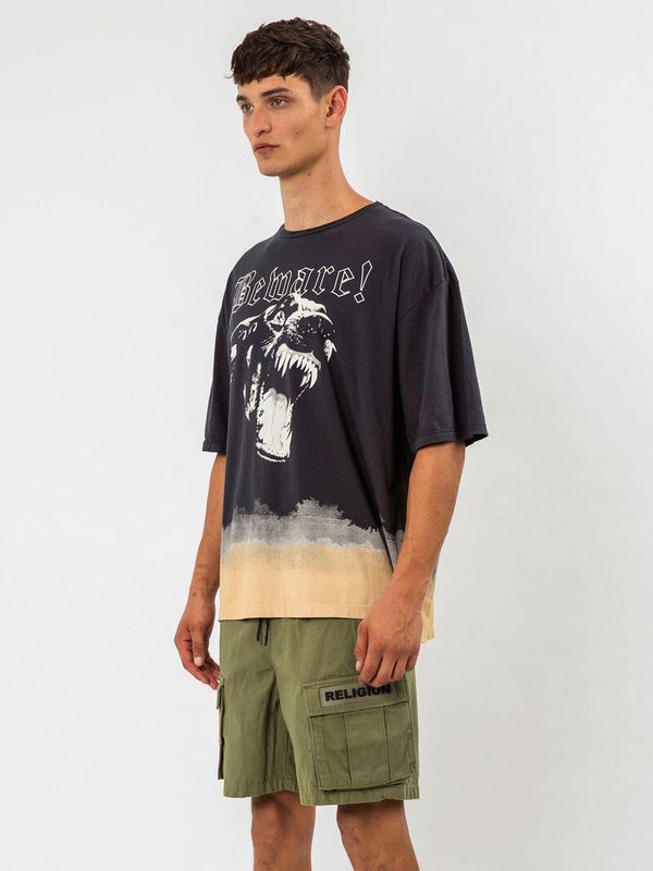 Beware Tee Washed Black