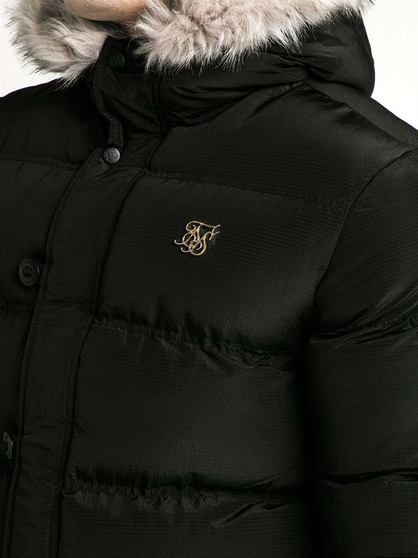 Rip Stop Puff Parka Black