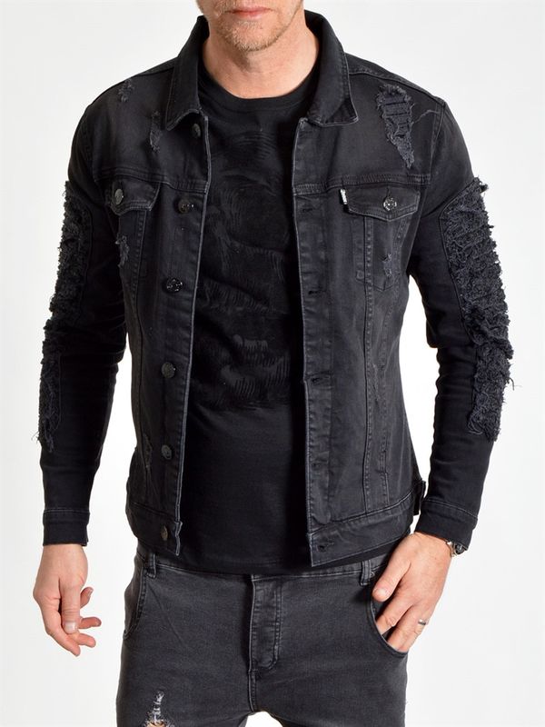 Distress Jacket Dark Grey