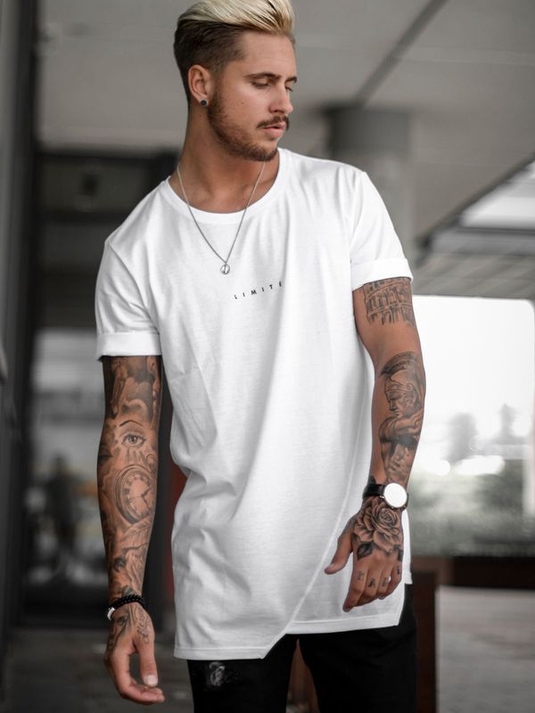 Asymmetric Tee White