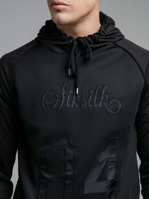 Retro Sports Hoodie Black