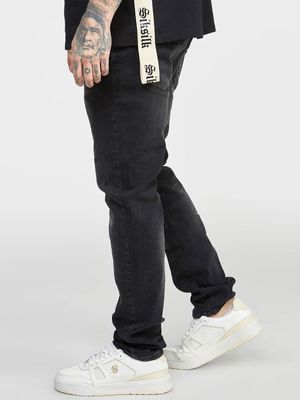 Washed Black Slim Fit Jeans