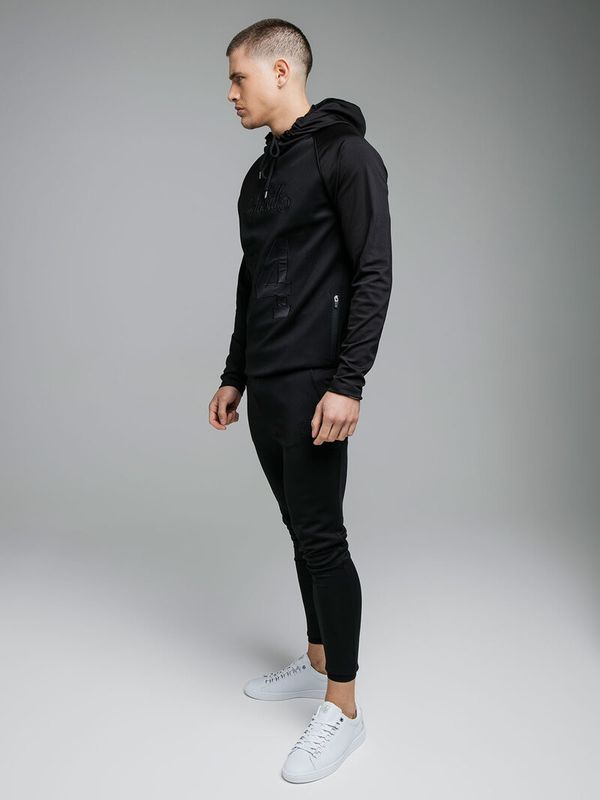 Retro Sports Hoodie Black