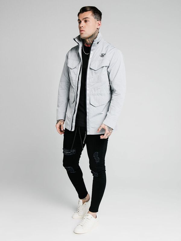 Lightweight Zip Jacket Ice Grey
