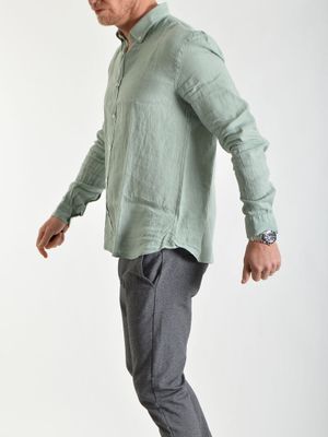 Linston Linen Shirt Nil Green