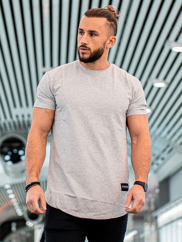 Athleisure Scoop Tee Grey Melange