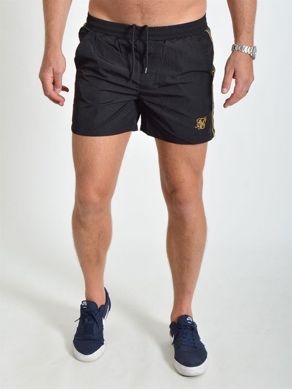 Nylon Tape Swim Shorts Black