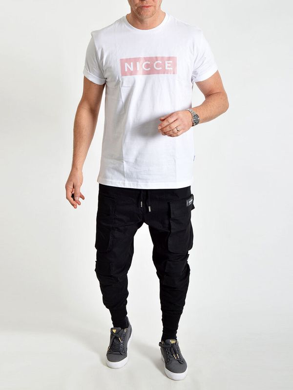 Emblem Tee White/Sunset Pink