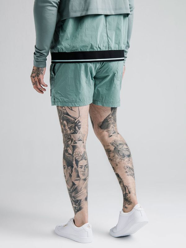 Adapt Crushed Nylon Shorts Pacific