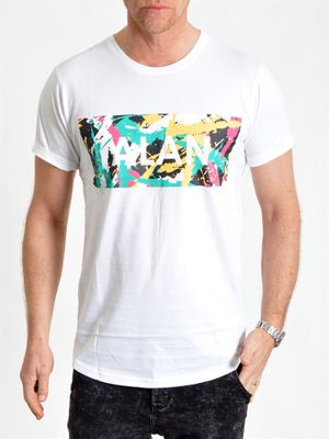 Colour Box Tee White