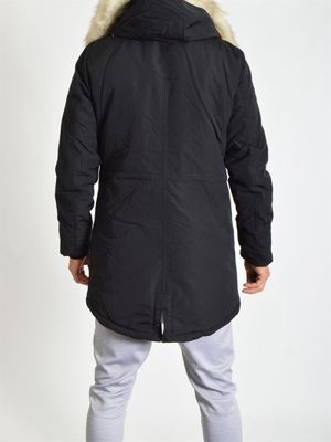 Fur Lining Parka Black/Offwhite