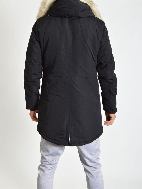 Fur Lining Parka Black/Offwhite
