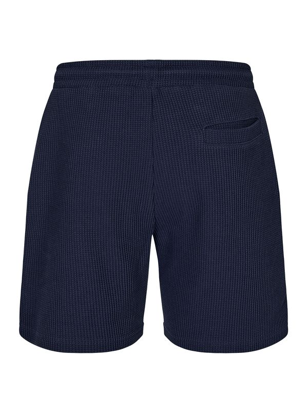 Liam Waffle Shorts Navy