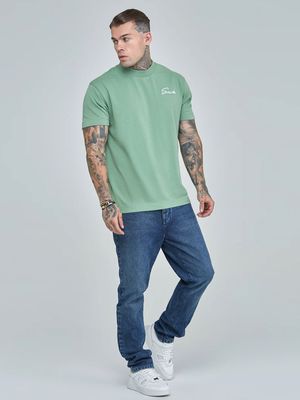 Green Script Tee
