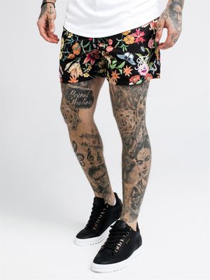 Secret Garden Swim Shorts Black