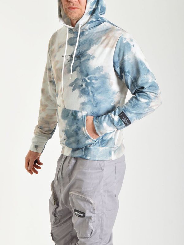 Tie Dye Hoodie Beige