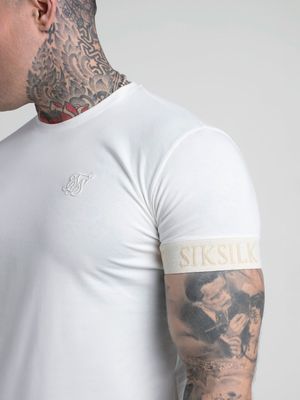 Elastic Cuff T-shirt Ecru