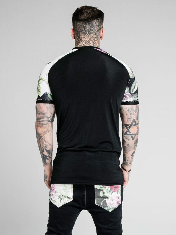 Stretch Sport Tee Black/Floral